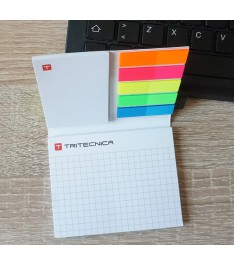 Set combinato Post-it 50 fogli e segnapagina con copertina morbida 102x76mm