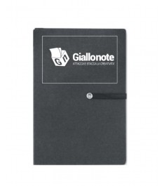 Memo carnet nero con logo Giallonote