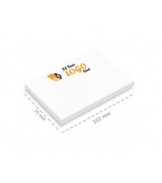 Blocchetto postit 102x75mm con stampa logo