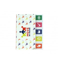 Set 5 post-it con copertina morbida chiuso