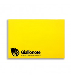 memo elettrostatico personalizzato 100x70  con copertina giallonote giallo