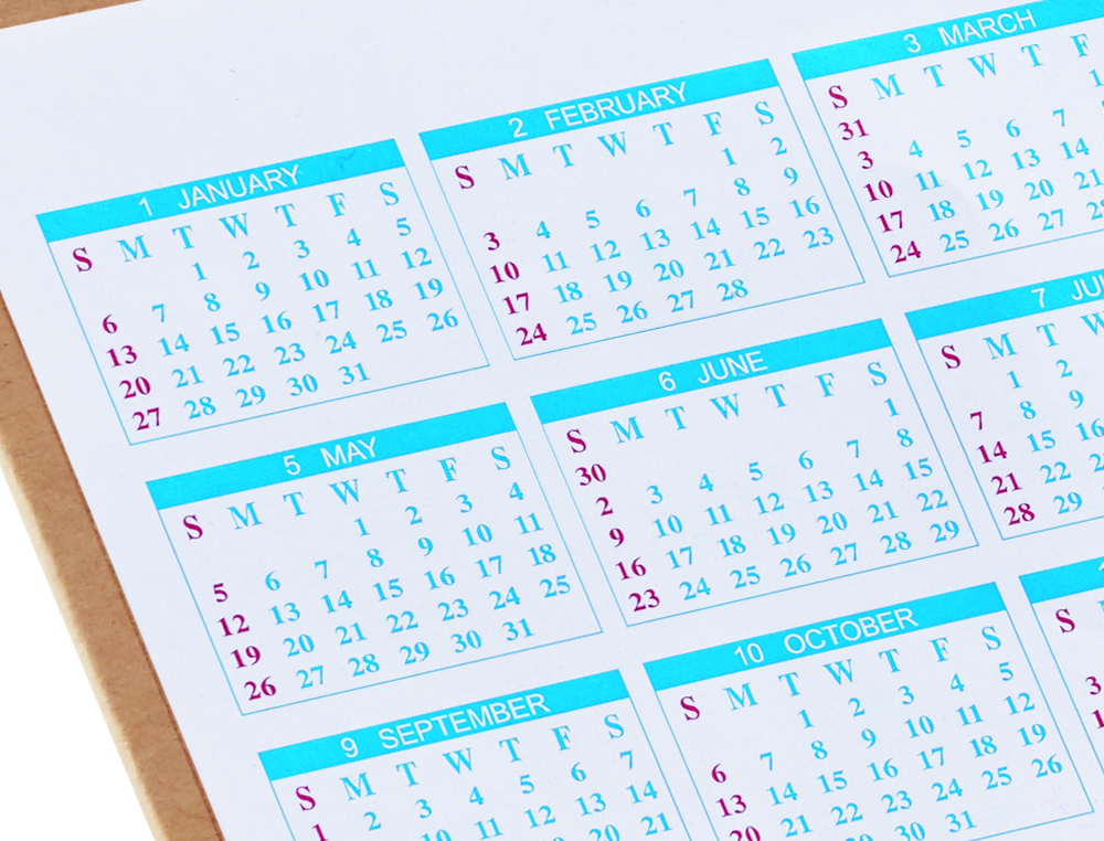 Calendario da scrivania illustrazione di stock. Illustrazione di calendario  - 58268157